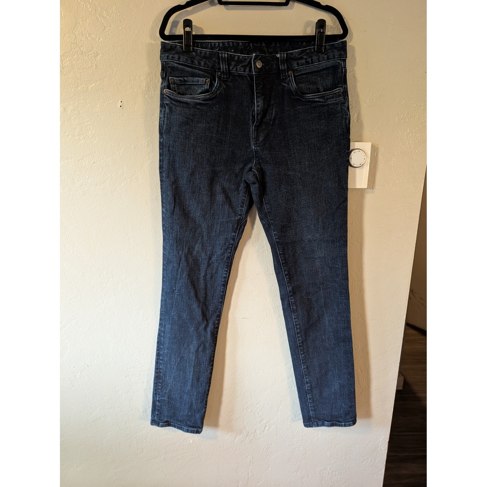 prAna Men's Jeans 34x32 Slim Fit Dark Wash Stretch Denim 31" Inseam